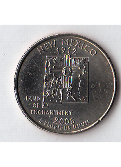 2008 - Quarto di dollaro Stati Uniti New Mexico (D) Denver